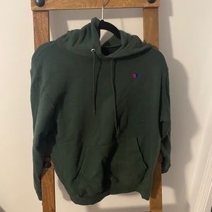 Forest Green Champion Hoodie Size small
